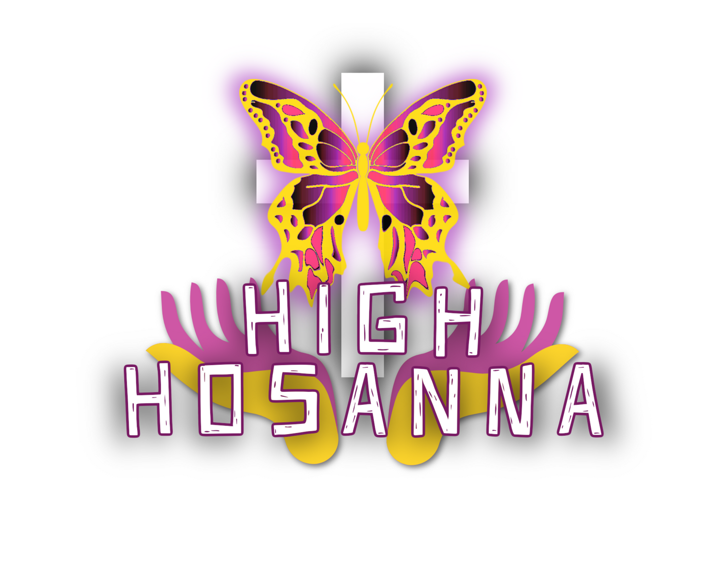 "HIGH HOSANNA" Sticker