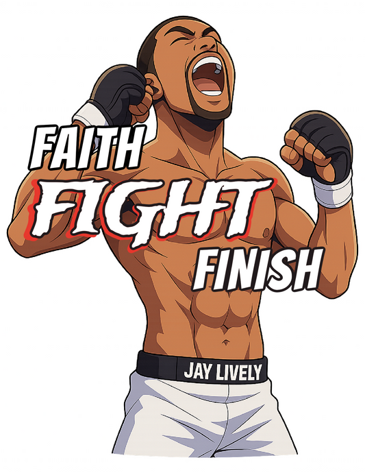 FAITH FIGHT FINISH Sticker