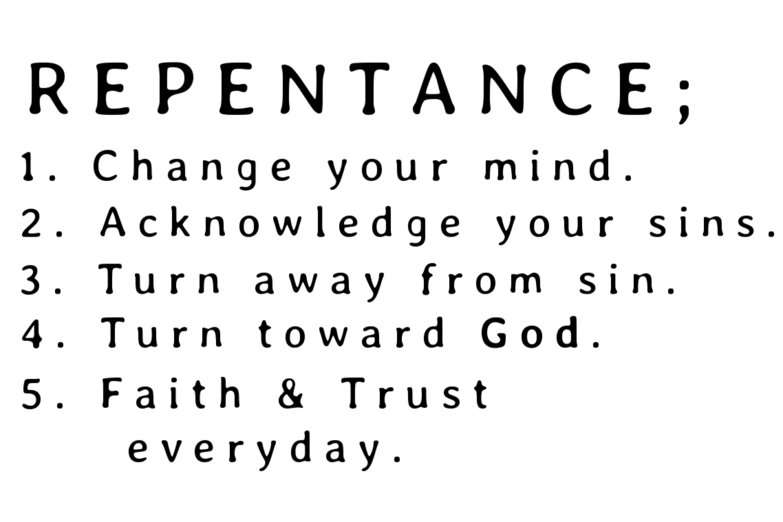 Steps of Repentance Sticker