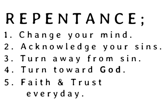 Steps of Repentance Sticker
